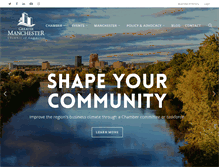Tablet Screenshot of manchester-chamber.org
